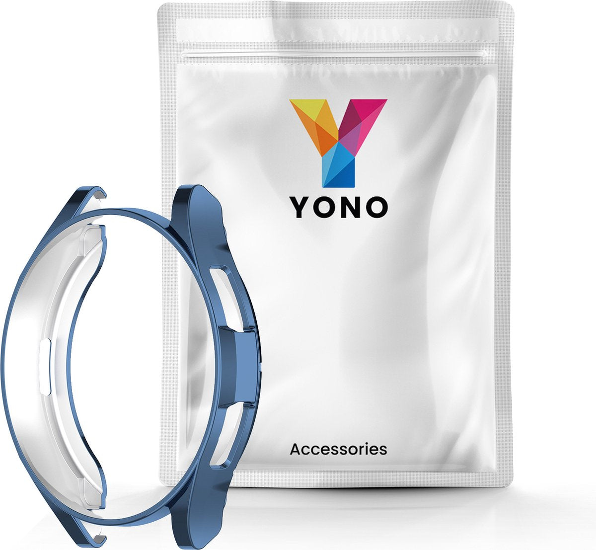YONO Bumper geschikt voor Samsung Galaxy Watch 6 Classic - 43mm - Hoesje - Case - Blauw