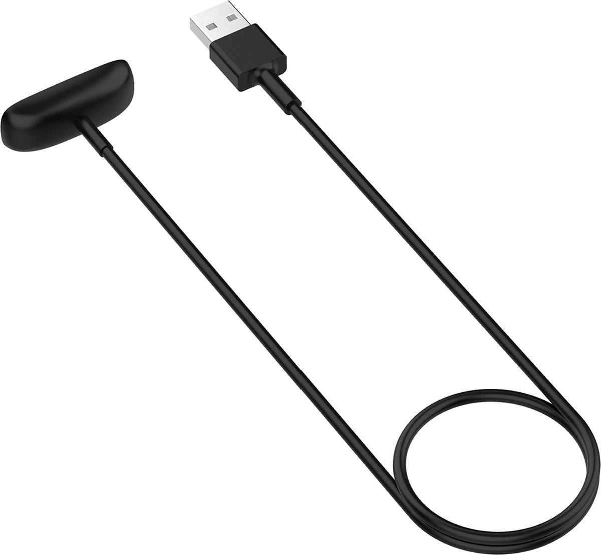 YONO Oplaadkabel geschikt voor Fitbit Inspire 2 / Ace 3 - USB Oplader - 1 Meter - Zwart