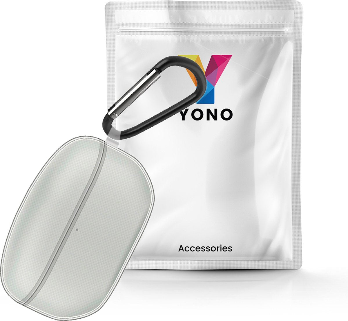 YONO Soft Case geschikt voor Sony WF-1000XM5 - Hoesje met Clip - Transparant
