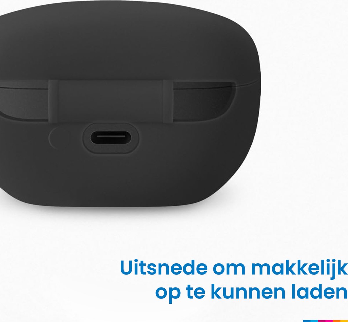 YONO Soft Case geschikt voor Sony WF-1000XM5 - Hoesje met Clip - Zwart