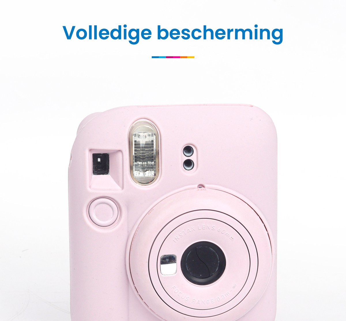YONO Siliconen Hoesje geschikt voor Fujifilm Instax Mini 12 - Skin Case - Bloesem Roze