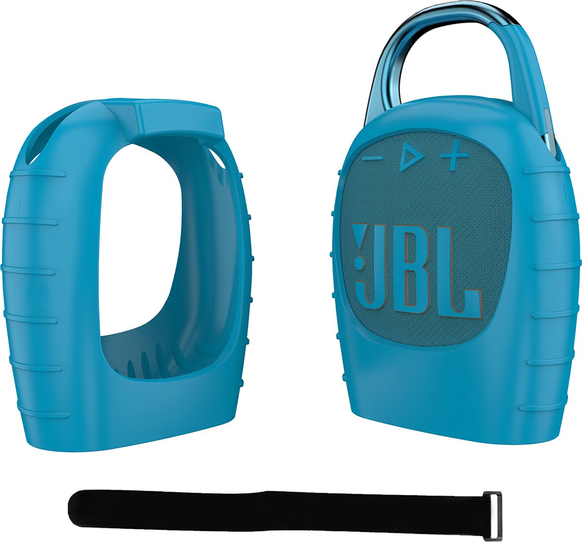 YONO Premium Case geschikt voor JBL Clip 5 - Siliconen Hoesje - Blauw