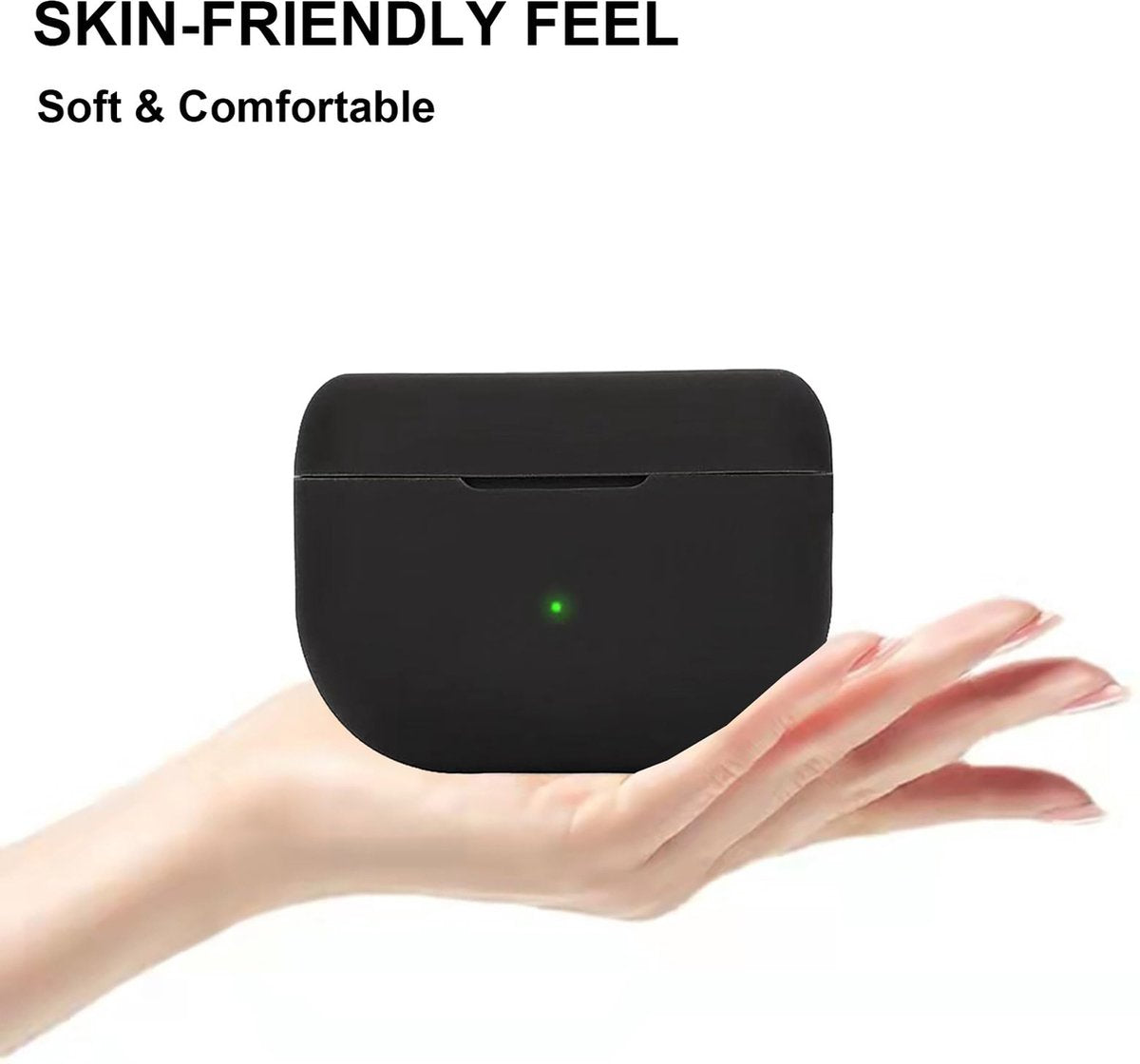 YONO Soft Case geschikt voor Jabra Elite 8 Active / Elite 10 - Siliconen Hoesje - Zwart