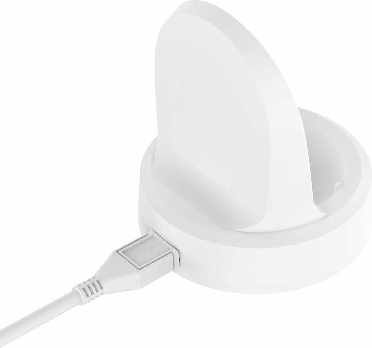 YONO Oplader Dock geschikt voor Samsung Galaxy Watch 5 - 4 - 3 - Active 2 - Wireless Charger Stand – Wit