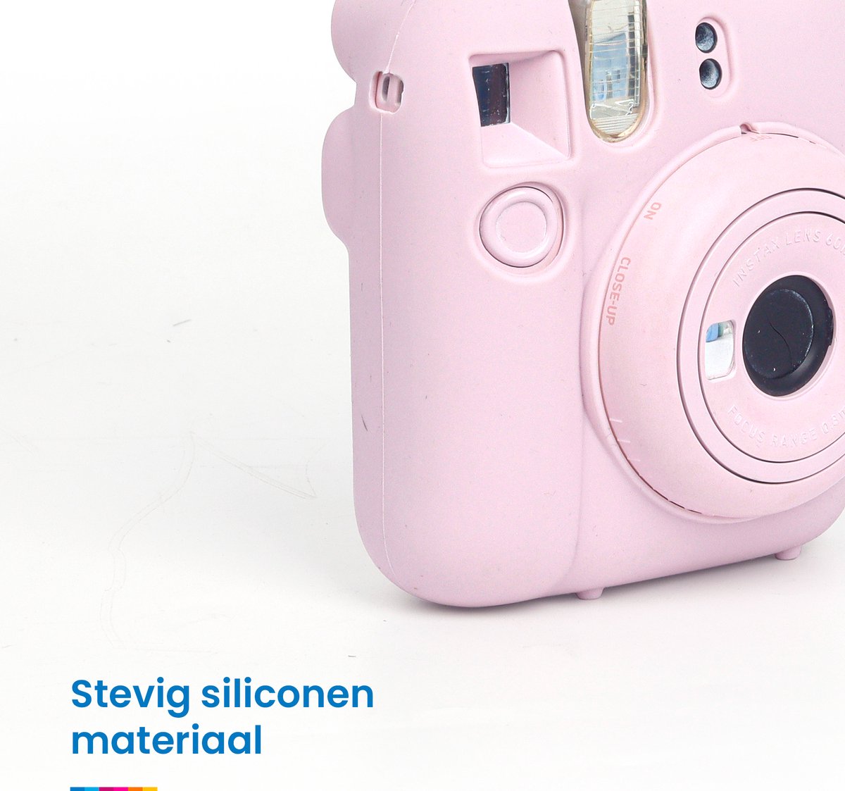 YONO Siliconen Hoesje geschikt voor Fujifilm Instax Mini 12 - Skin Case - Bloesem Roze
