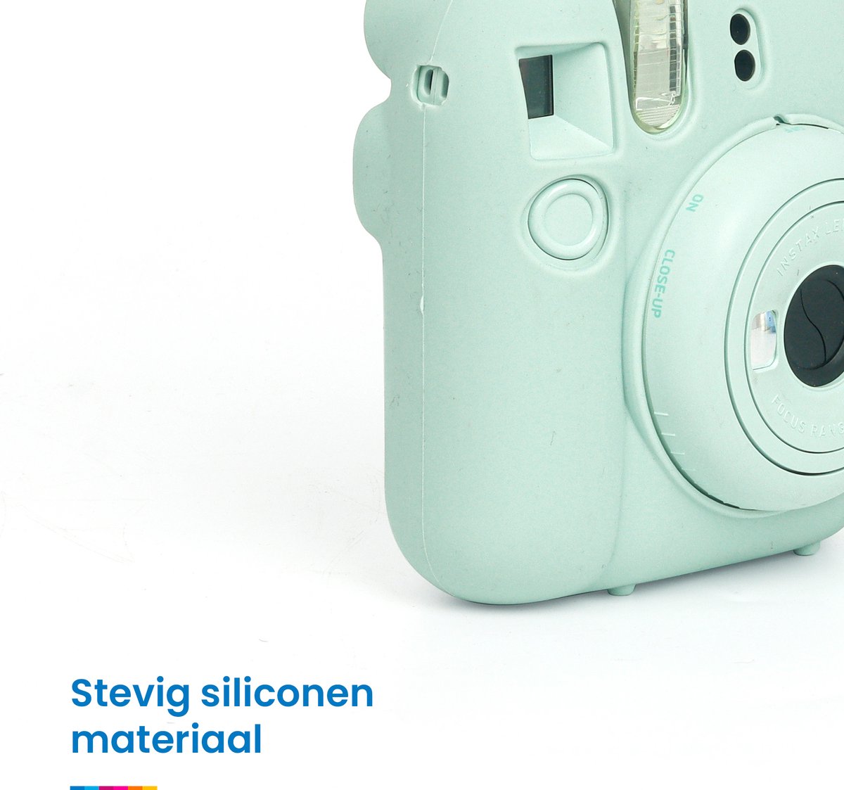 YONO Siliconen Hoesje geschikt voor Fujifilm Instax Mini 12 - Skin Case - Mint Groen