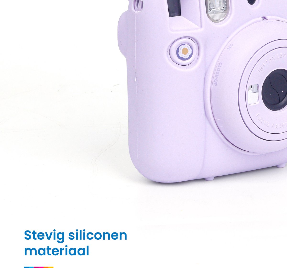 YONO Siliconen Hoesje geschikt voor Fujifilm Instax Mini 12 - Skin Case - Lila Paars
