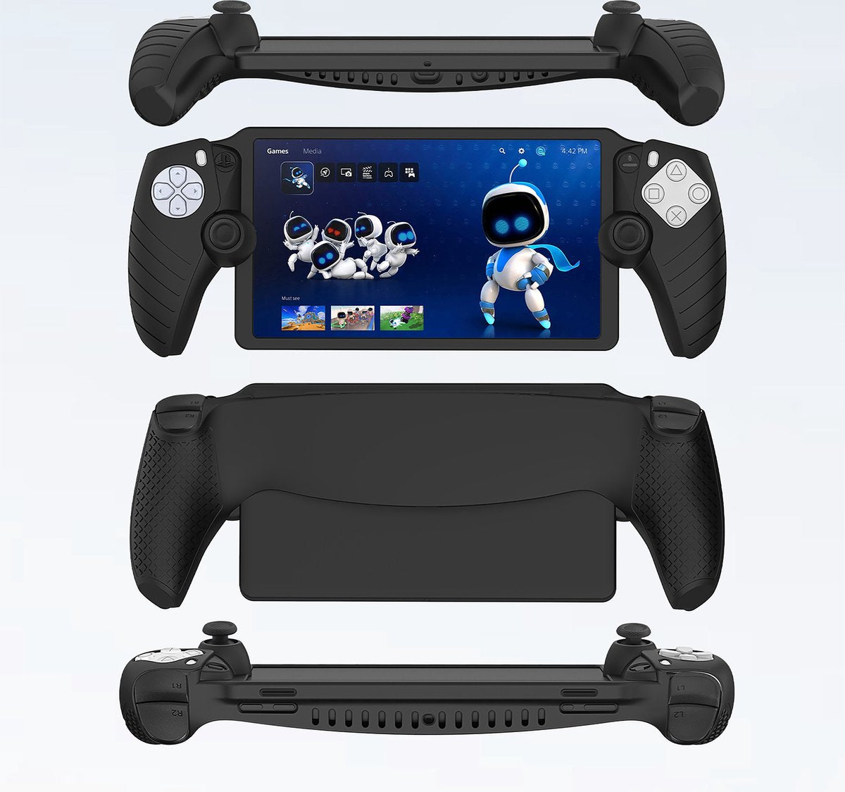 YONO Soft Case geschikt voor Playstation Portal - Siliconen Hoes - Zwart