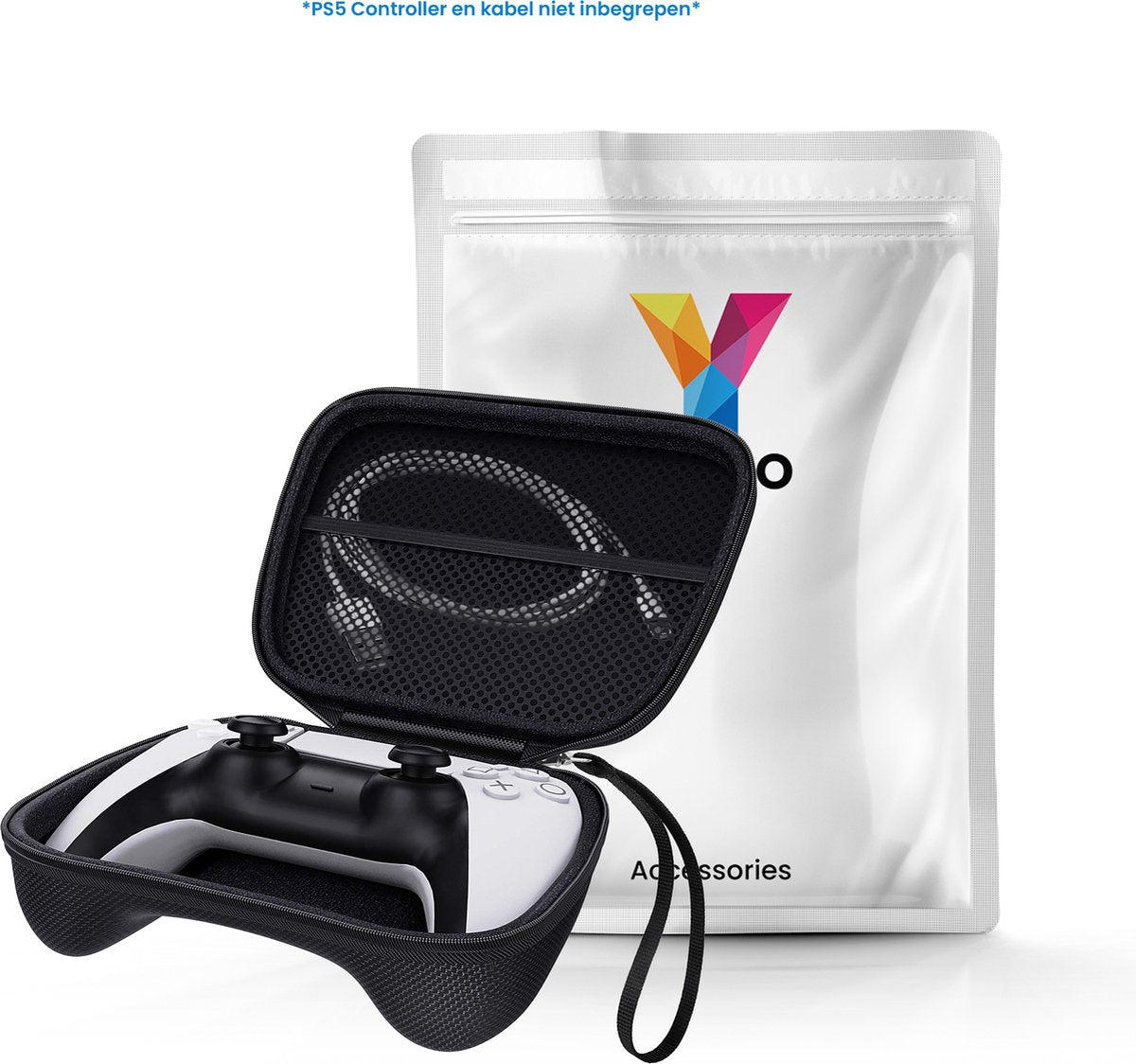 YONO Case geschikt voor Playstation 5 en Xbox Controller - Opbergtasje Hoesje voor PS5 / Series X/S - Zwart