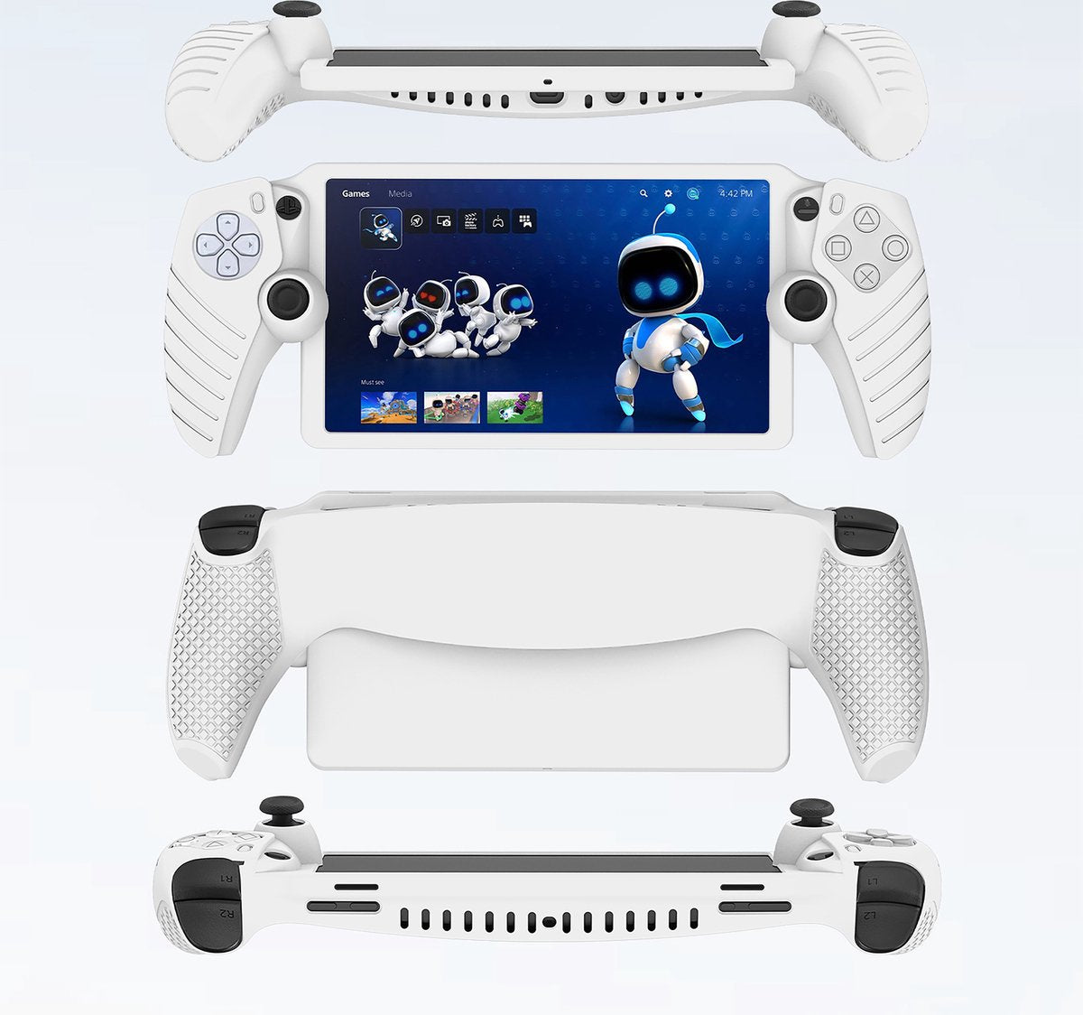 YONO Soft Case geschikt voor Playstation Portal - Siliconen Hoes - Wit