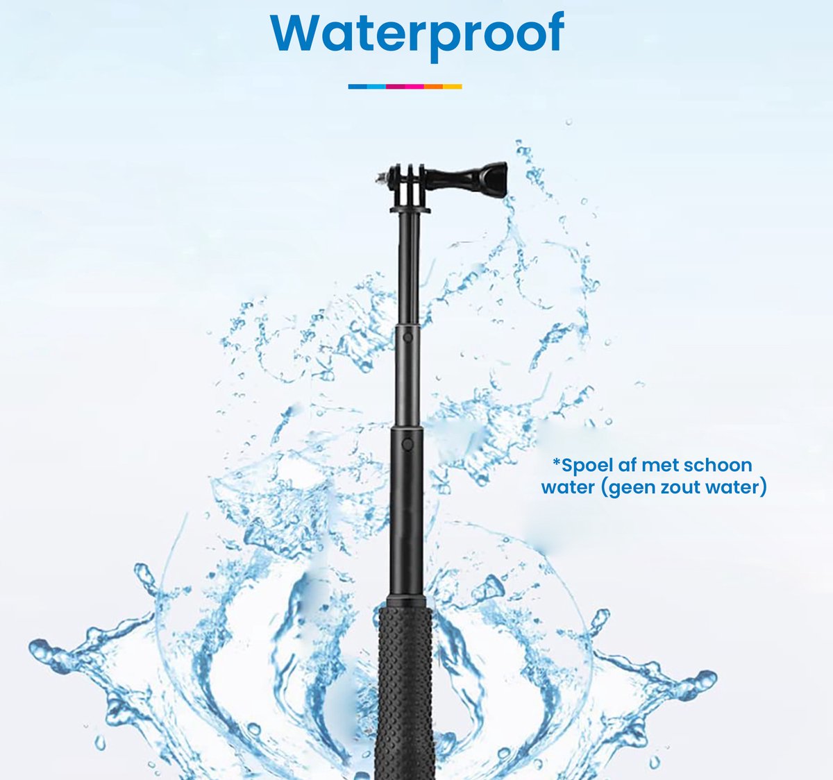 YONO Stick en Camera Float Accessoires Set geschikt voor GoPro - inclusief Anti Fog Inserts - 9in1