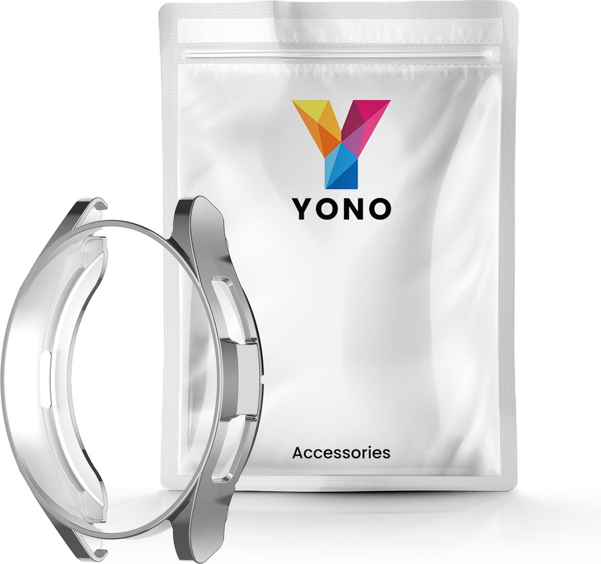 YONO Bumper geschikt voor Samsung Galaxy Watch 6 Classic - 43mm - Hoesje - Case - Zilver