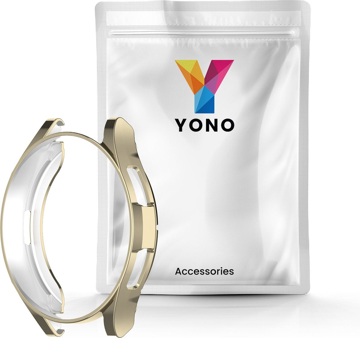 YONO Bumper geschikt voor Samsung Galaxy Watch 6 Classic - 43mm - Hoesje - Case - Champagne