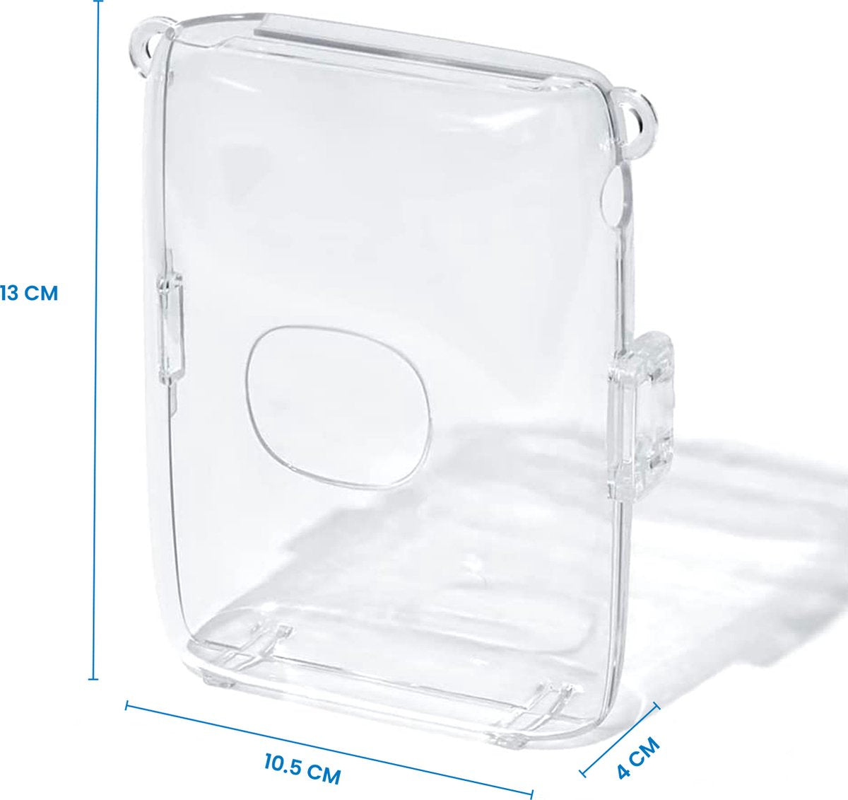 YONO Case geschikt voor Fujifilm Instax Mini Link 2 - Hoesje met Draagriem - Tasje - Beschermhoes - Transparant