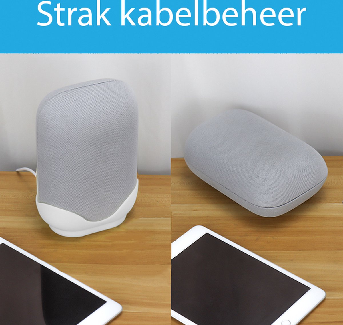 YONO Wall Mount – Geschikt voor Google Nest Audio – Houder voor Speaker – Wit