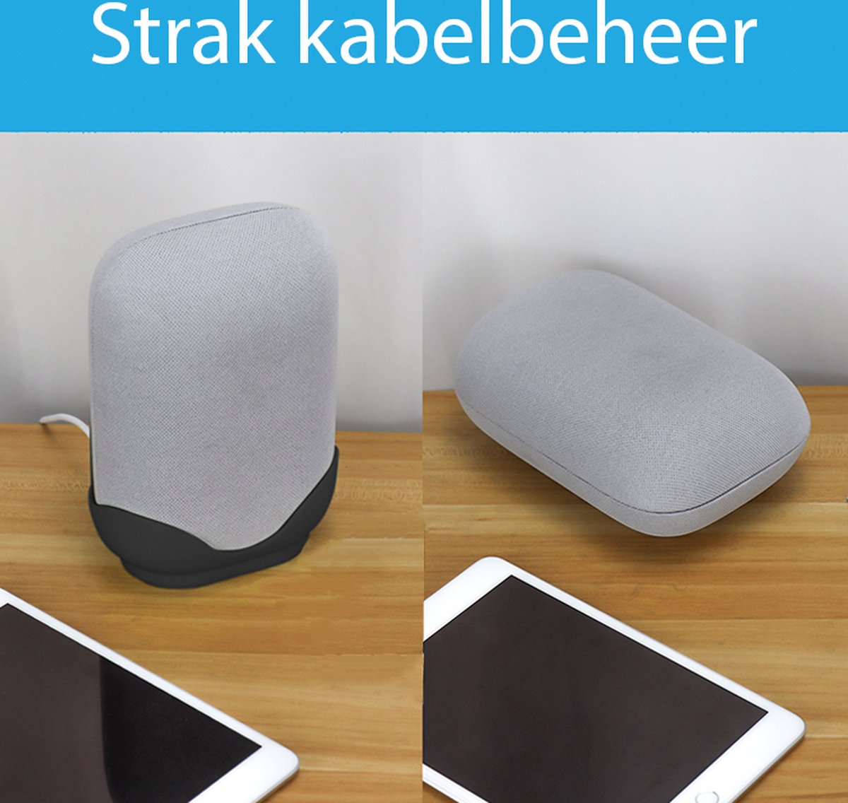 YONO Wall Mount – Geschikt voor Google Nest Audio – Houder voor Speaker – Zwart