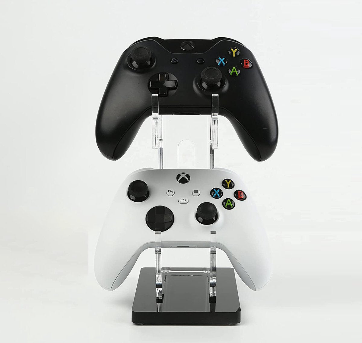 YONO Dual Controller Houder - Stand geschikt voor Playstation / Xbox / Nintendo Switch - Bureau Standaard - Transparant