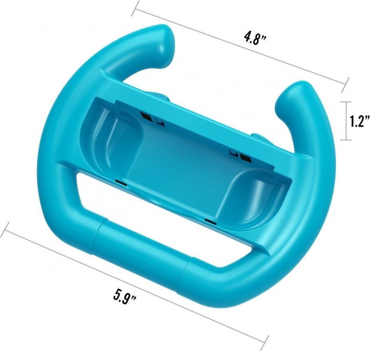 Stuur Controller Hoesje geschikt voor Nintendo Switch - Rood en Blauw