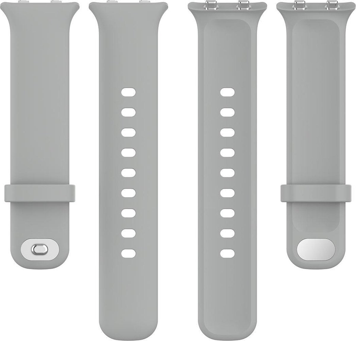 YONO Siliconen Bandje geschikt voor Oppo Watch 46mm – Grijs