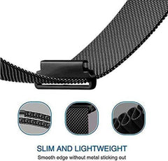 YONO Milanees Bandje 20mm - Luxe Milanese Horlogebandje geschikt voor Samsung Galaxy Watch 7/6/5/Pro/4/3/Active 2 - Polar Ignite / Unite – Huawei - Zwart