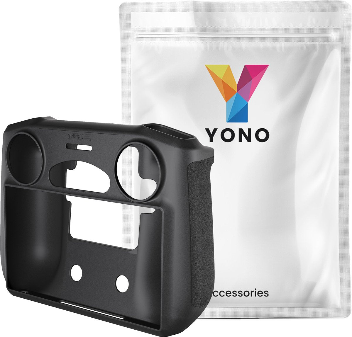 YONO Siliconen Case geschikt voor DJI Mini 3 Pro Controller - Bescherming Accessoires - Hoesje - Zwart