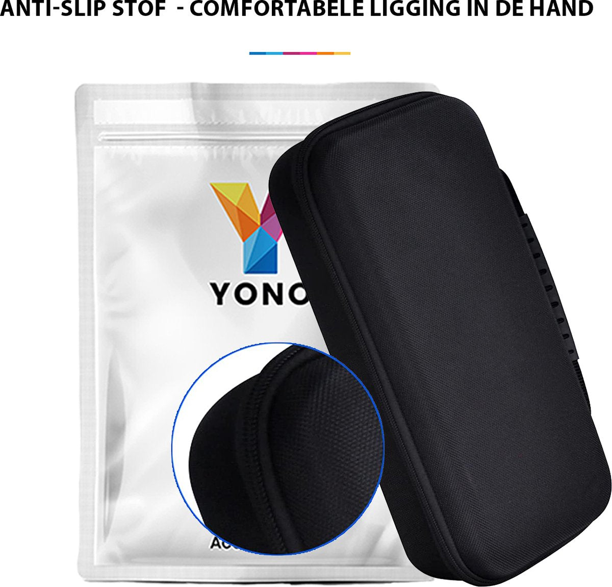 YONO Accessoires Set geschikt voor Valve Steam Deck / OLED - Case Opberghoes - Console Stand - Screen Protector - Siliconen Hoesje - Zwart