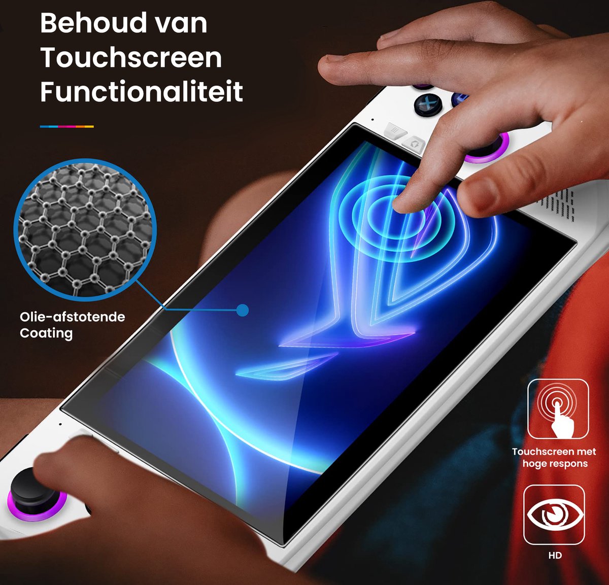 YONO Screen Protector Glas geschikt voor ASUS ROG Ally - Ryzen Z1 Extreme - 3 Stuks