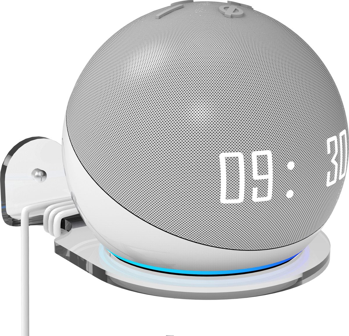 YONO Wandplank voor Smart Speaker - Wall Mount Universeel - Muurbeugel Houder Zwevend - Geschikt Voor Sonos Play / Google Nest Home Mini / Apple Homepod / Amazon Echo / IP Camera / Wifi Router - Transparant