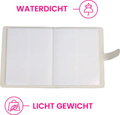 YONO Fotoalbum 128 voor Instant Camera Fotopapier - Fotoboek PU Leer geschikt voor Fujifilm Instax Mini 12 / 11 / 9 / 8 / 7s / 25 / 90 / Link / SP-2 / Liplay - Film Polaroid - Kodak en Meer - Zwart