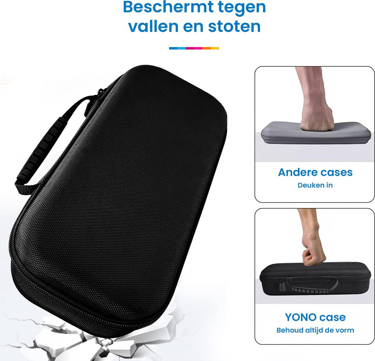 YONO Case geschikt voor Playstation Portal PS5 - Opbergtasje Hoesje - Beschermhoes - Zwart