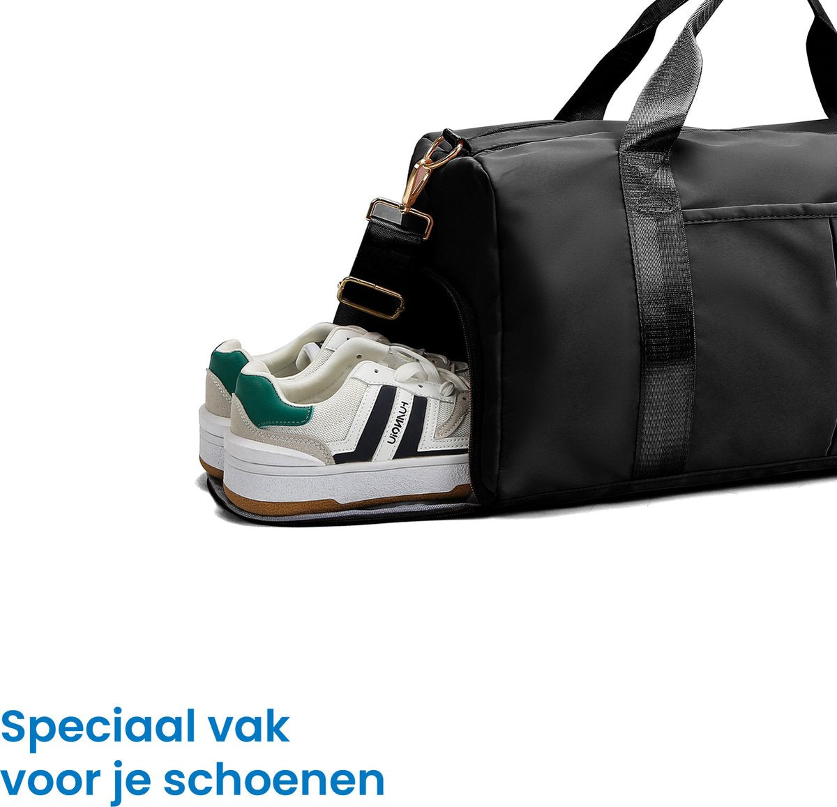 YONO Reistas Handbagage 40x20x25 - Weekendtas Ryanair – Sporttas - Schoudertas Dames en Heren – Zwart