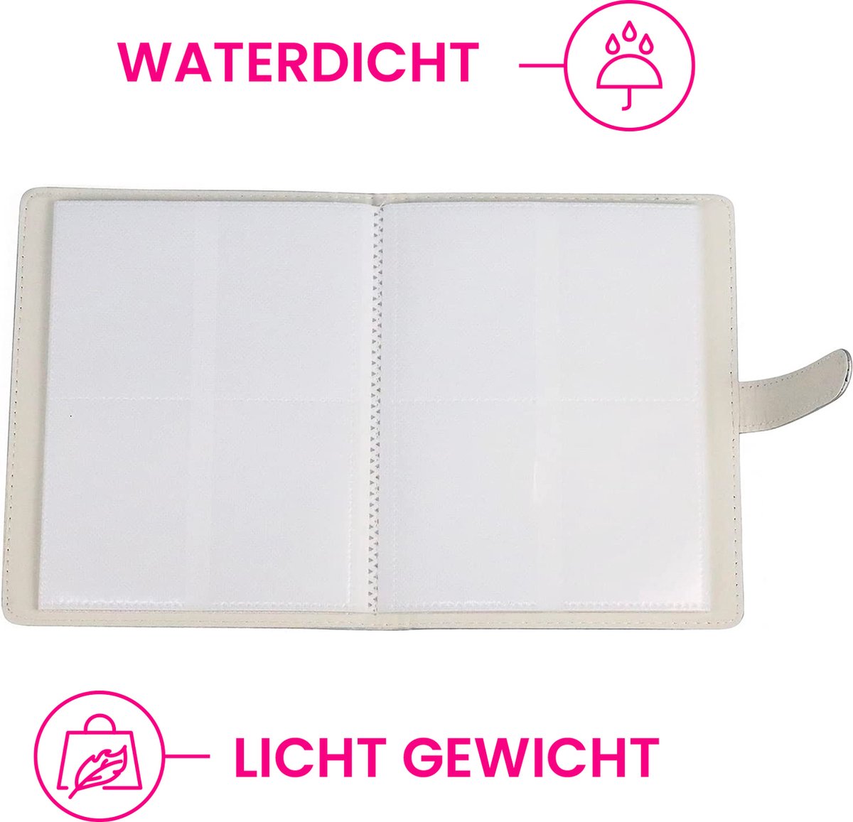 YONO Fotoalbum 128 voor Instant Camera Fotopapier - Fotoboek PU Leer Geschikt voor Fujifilm Instax Mini 12 / 11 / 9 / 8 / 7s / 25 / 90 / Link / SP-2 / Liplay - Film Polaroid - Kodak en Meer - Bruin