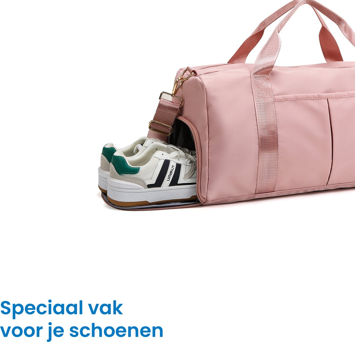 YONO Reistas Handbagage 40x20x25 - Weekendtas Ryanair – Sporttas - Schoudertas Dames en Heren – Roze