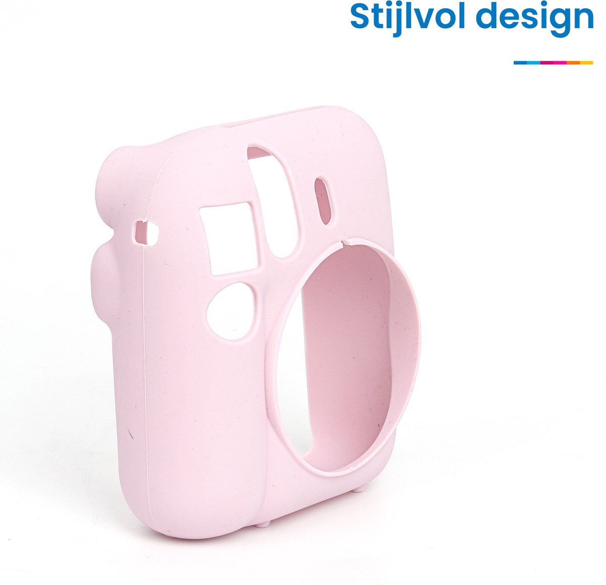 YONO Siliconen Hoesje geschikt voor Fujifilm Instax Mini 12 - Skin Case - Bloesem Roze