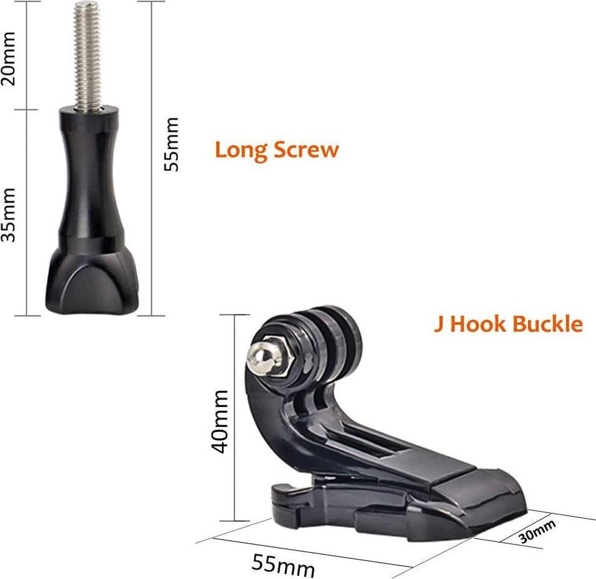 jHook Mount geschikt voor GoPro - Set van 2 stuks jHook adapter mounts