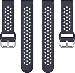 YONO Sport Air Bandje 20mm - Horlogebandje geschikt voor Samsung Galaxy Watch 7/6/5 / Pro / 4 / 3 / Active 2 - Garmin Approach / Forerunner / Venu 2 Plus / SQ / Vivomove - Polar Ignite / Unite – Huawei - Donkerblauw