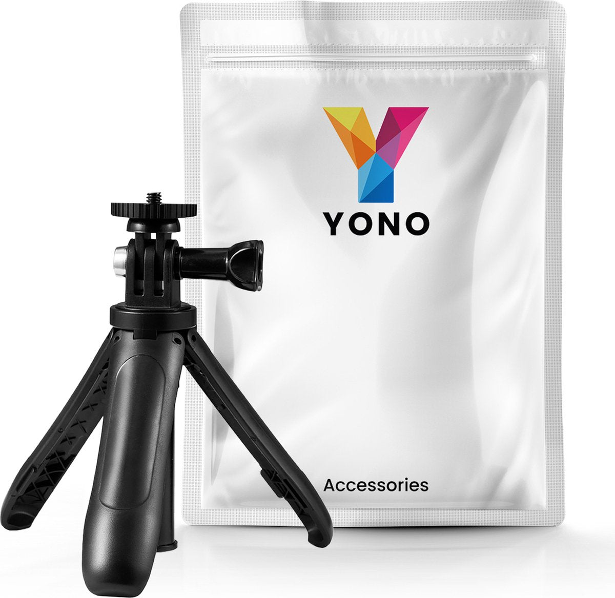 YONO Mini Tripod Stick geschikt voor GoPro / DJI Osmo / Insta360 - Action Camera Selfie Statief Grip – Zwart
