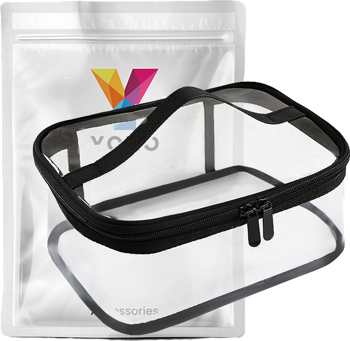 YONO Doorzichtige Reis Toilettas voor Toiletartikelen – Travel Make Up Organizer Tasje – Transparant