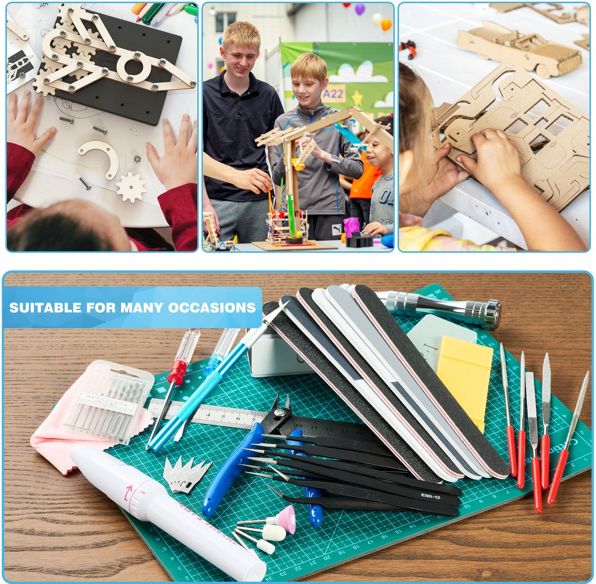 YONO Gereedschap Set voor Modelbouw met Snijmat - Gundam Model Hobby Kit - XL