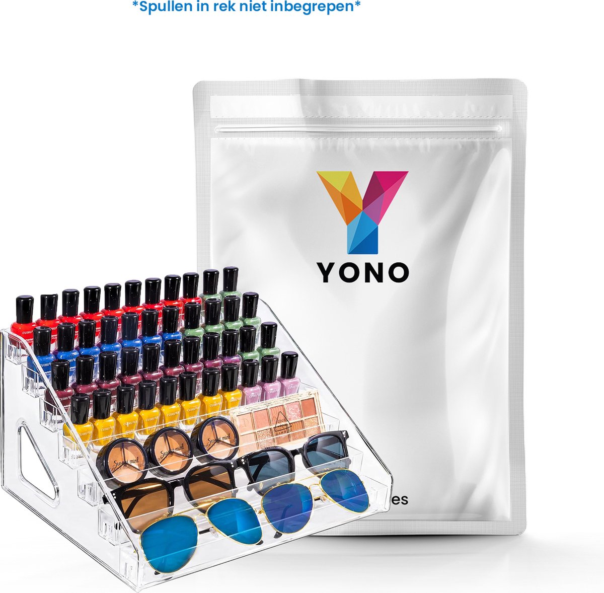 YONO Nagellak Organizer - Opbergen Display Rek - Transparant