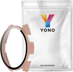 YONO Case geschikt voor Galaxy Watch 4 40mm - Screen Protector Hoesje - Full Cover Bumper - Lichtroze