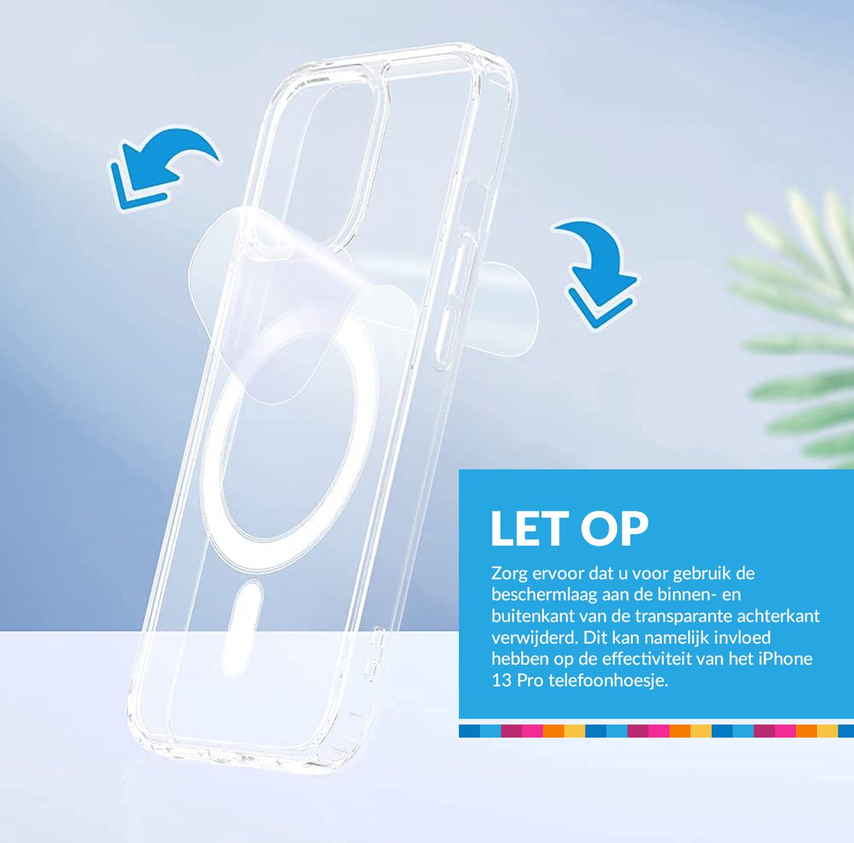 YONO Hoesje geschikt voor iPhone 13 met Draadloos Opladen Functie - Shock Proof Magnetische Case - Transparant