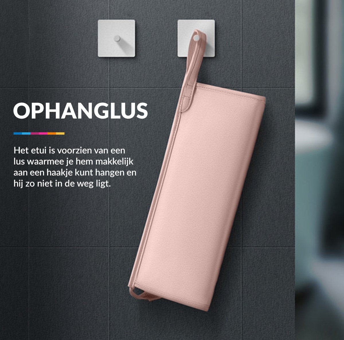 YONO Travel Case geschikt voor Dyson Airwrap Styler & Dyson Supersonic Föhn - Opbergtasje Stijltang - Reistas - Etui Organizer - Lichtroze