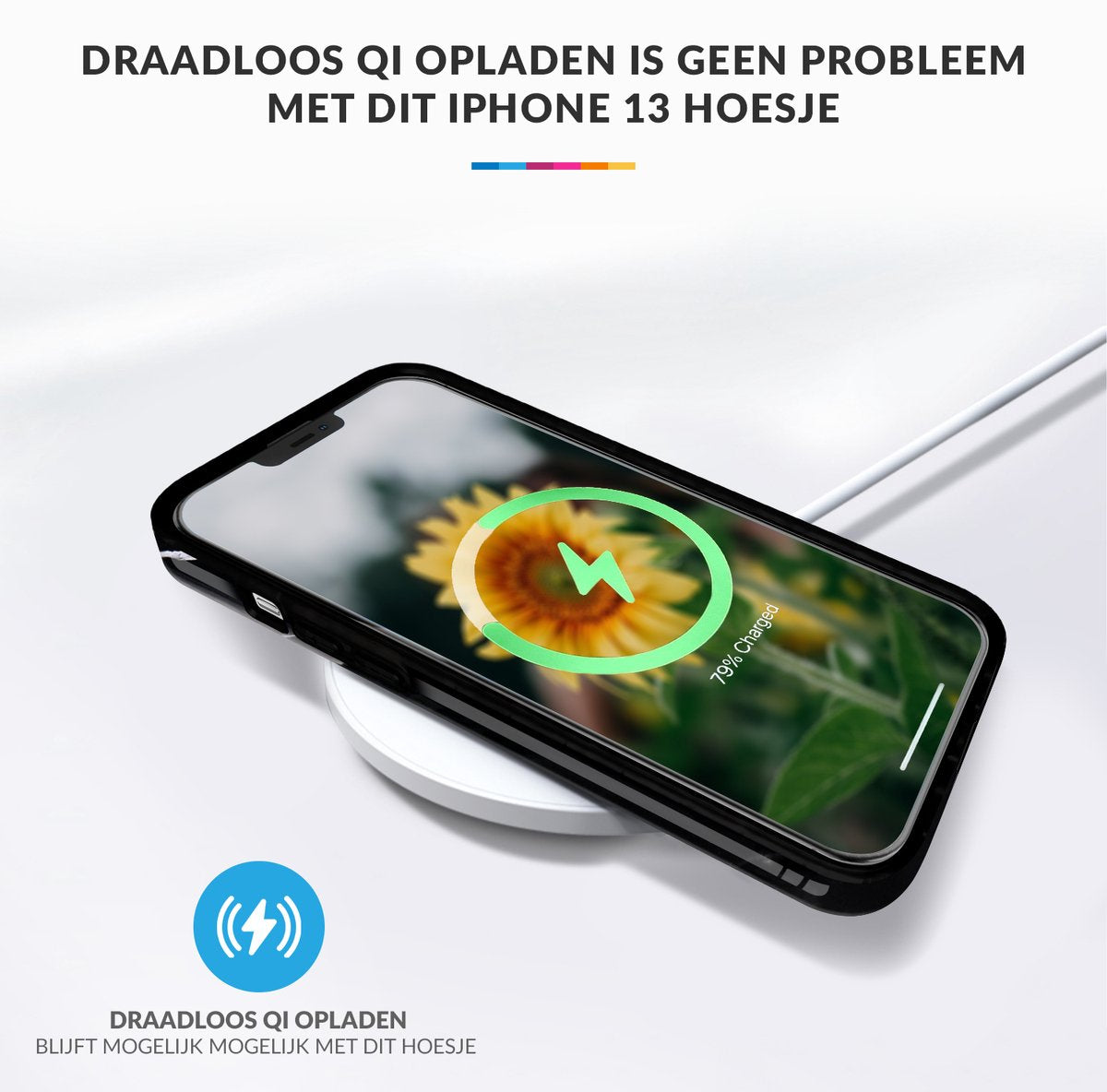 YONO Hoesje geschikt voor iPhone 13 - Shock Proof Case - Marmer Zwart