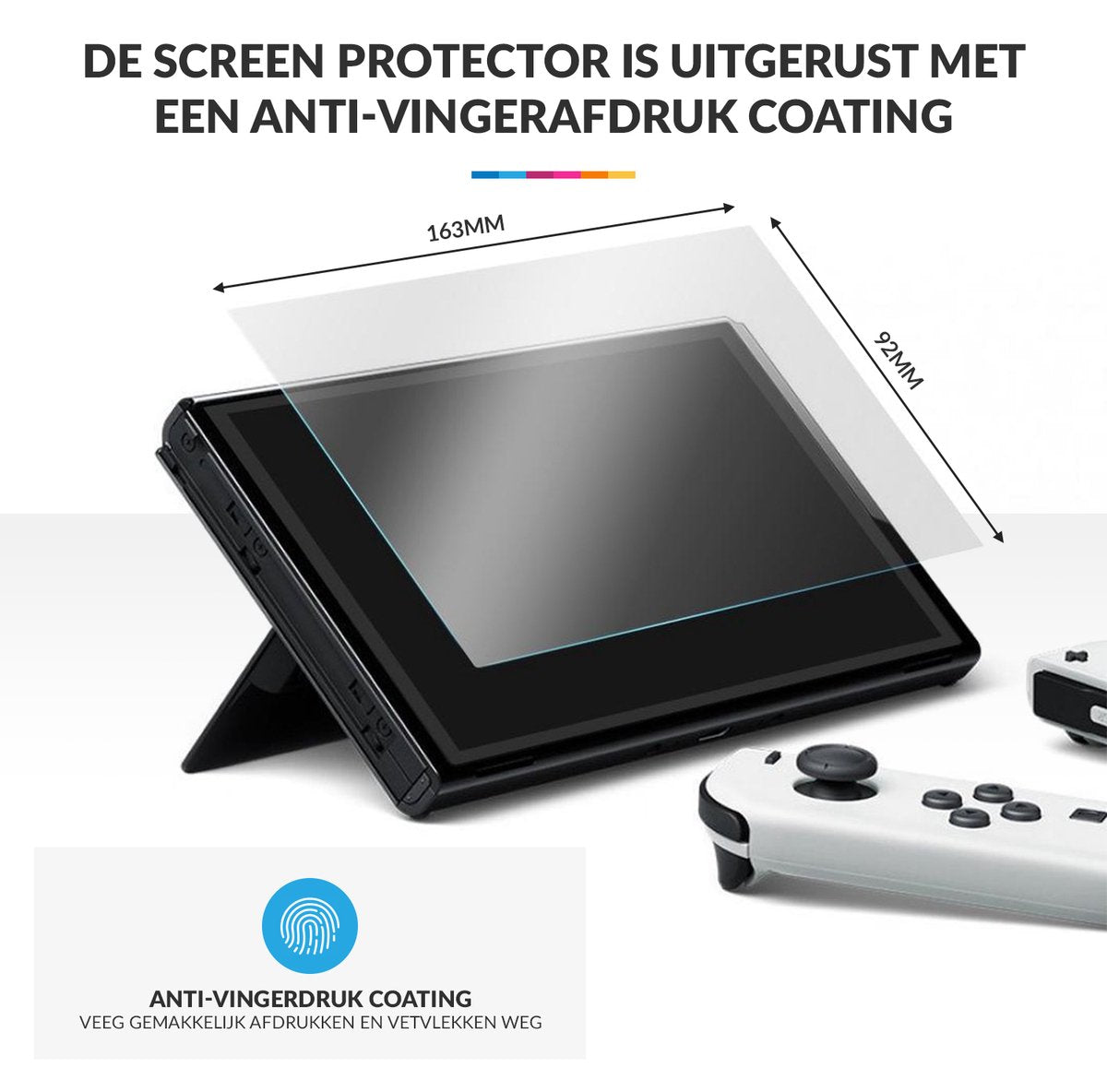 YONO Screen Protector Glas geschikt voor Nintendo Switch OLED - 2 Stuks