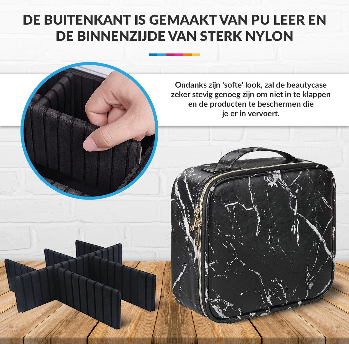 Beautycase Marble Design Compact and Durable YONO –