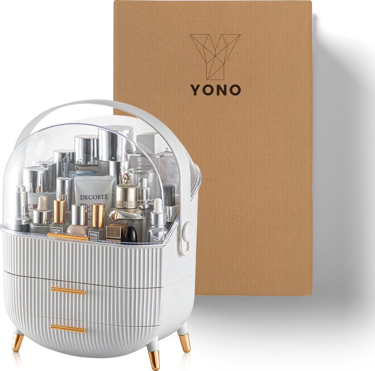 YONO Make Up Organizer Ladekast - Opbergdoos voor Skincare en Sieraden - XL - Wit