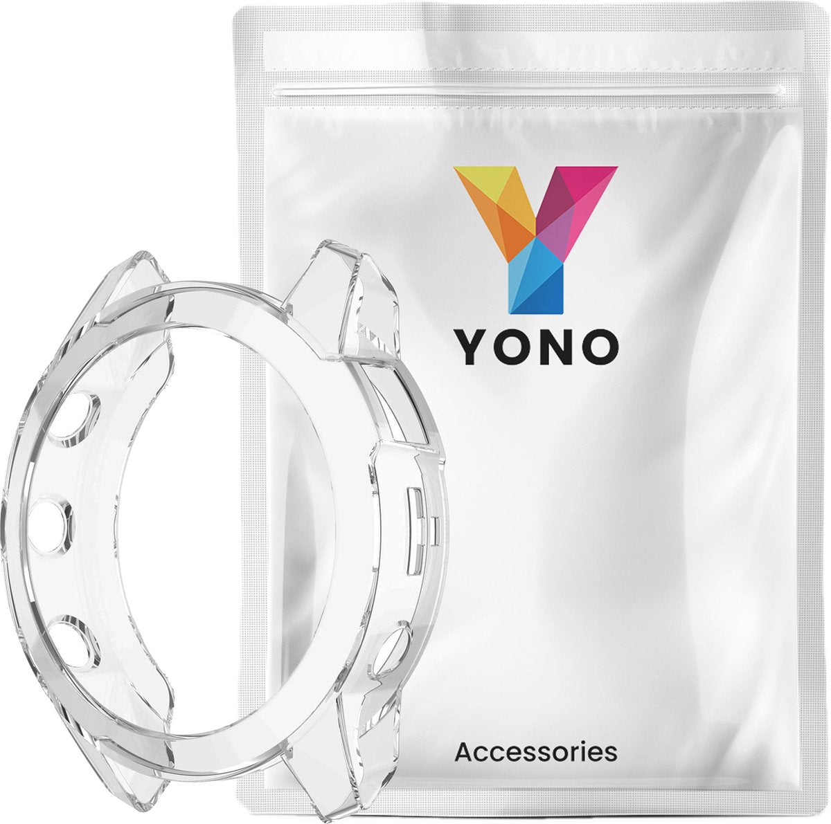 YONO Bumper geschikt voor Garmin Epix Gen 2 - Soft Case - Hoesje - Transparant