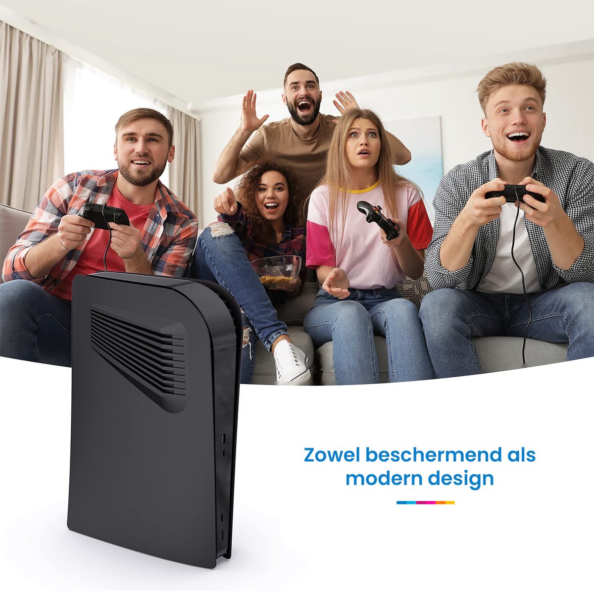 YONO Faceplate geschikt voor Playstation 5 Digital Edition - PS5 Console Skin Cover Accessoires - Zwart