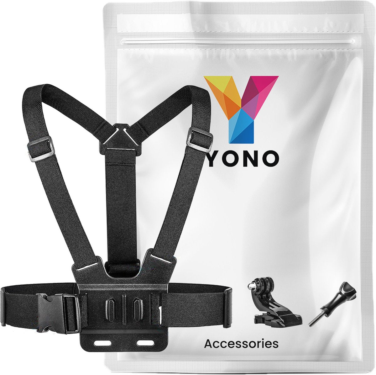 YONO Chest Strap Borstharnas - Mount geschikt voor GoPro en Actioncam Camera